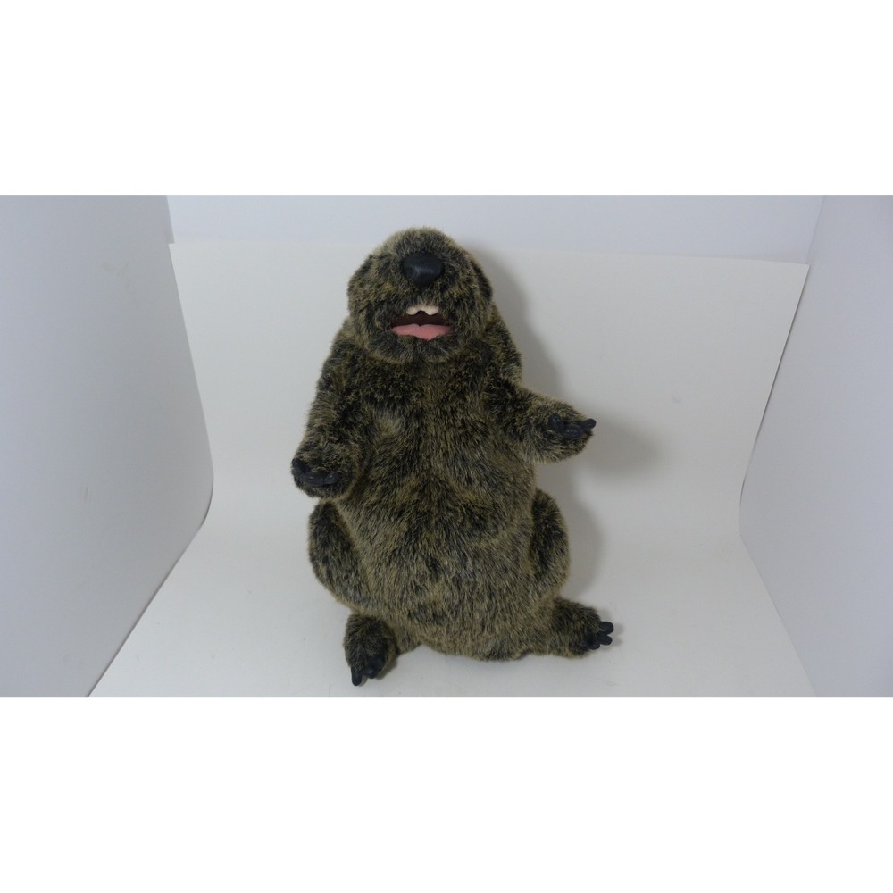 Folkmanis Groundhog Hand Puppet Realistic Brown Woodchuck Plush 2317